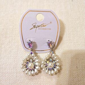 Superstar dropped earrings.NEW